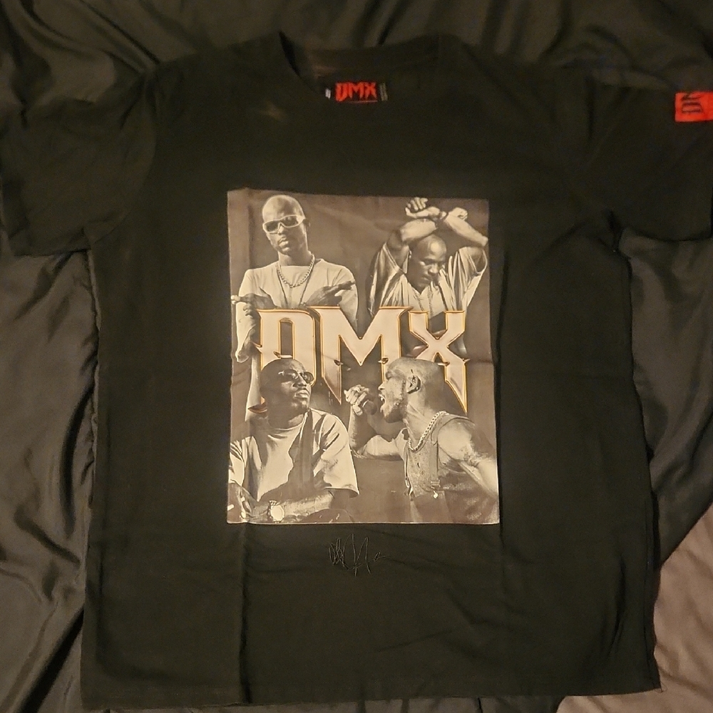 Black Short Sleeve Tee with Vintage Print